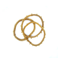 Milena Zu Spaced Dot Tube Gold Bracelet
