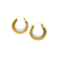 Milena Zu Dotted Wide Hoops