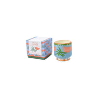 Cactus Flower Ceramic Candle