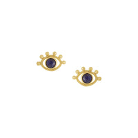 Allora Labradorite Eye Earrings