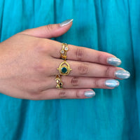 Allora Green Onyx Eye Ring