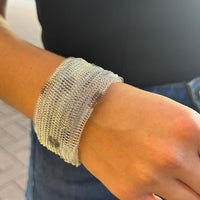 Milena Zu Silver 2 Tone Woven Cuff