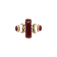 Amara Carnelian and Pearl Cuff