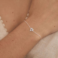 Love Heart Garnet Bracelet