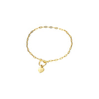 Heart Fob Chain Bracelet