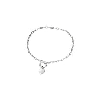 Heart Fob Chain Bracelet