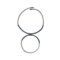 Milena Zu Silver Choker and Ring Necklace