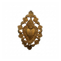 Antique Gold Sacred Heart Wall Plaque