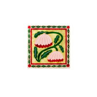 Bloom Square Yellow Floral Wall Art