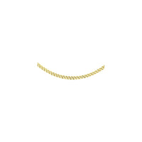 9k Yellow Gold Diamond Cut Curb Chain