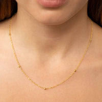 9k Yellow Gold Ball Twist Chain  Necklace