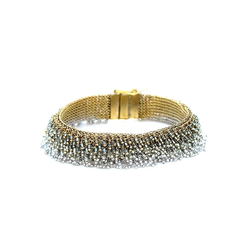 Milena Zu Silver and Gold Swarovski Bracelet