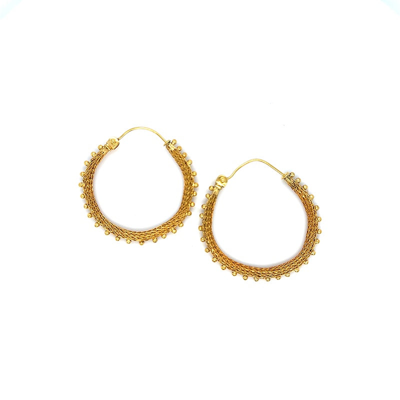 Milena Zu Dotted Fine Hoops