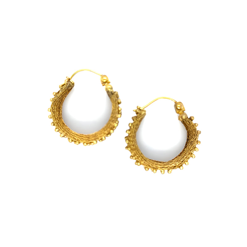 Milena Zu Dotted Wide Hoops