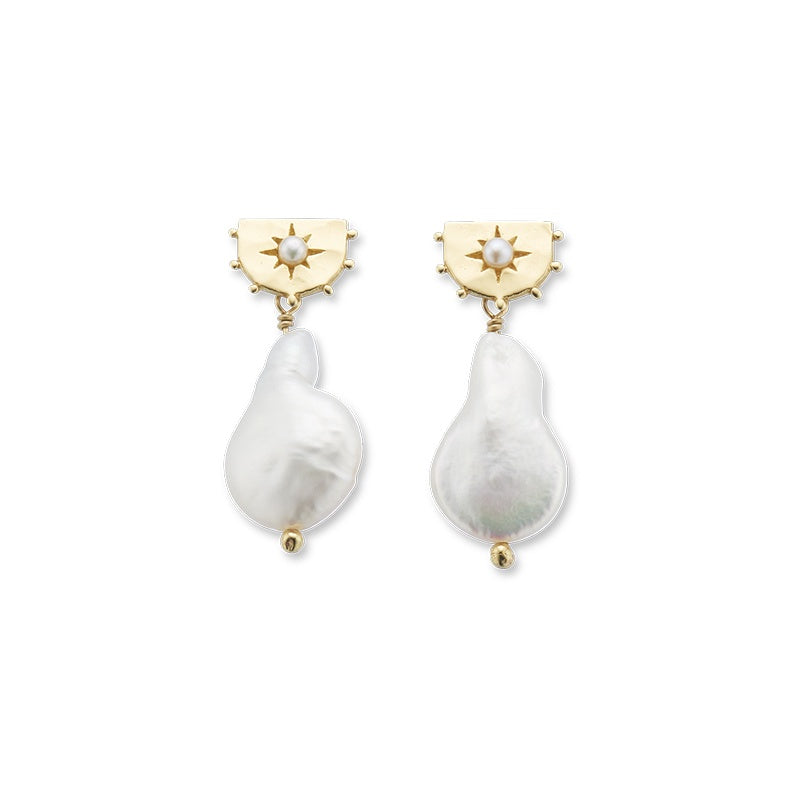 Palas Star of The Sea Pearl Drop Earrings