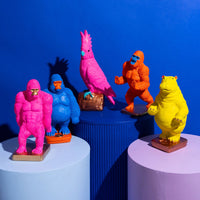 Colourful Gorilla Bookends