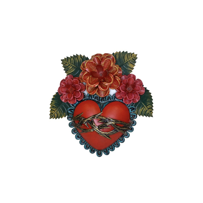 Mexican Flower Crown and Thorns Heart