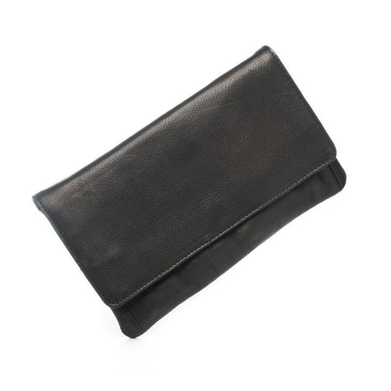 Sirena Leather Purse - Black