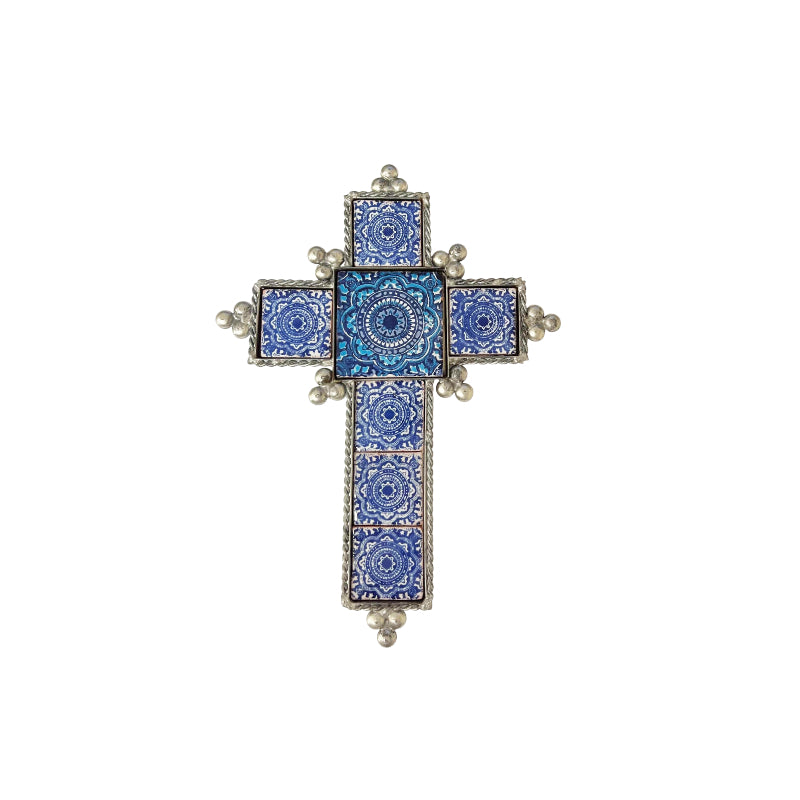 Blue Talavera Tile Cross