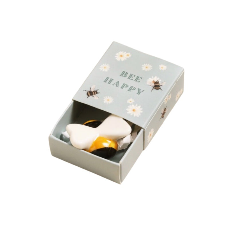 Tiny Matchbox Ceramic Token - Bee