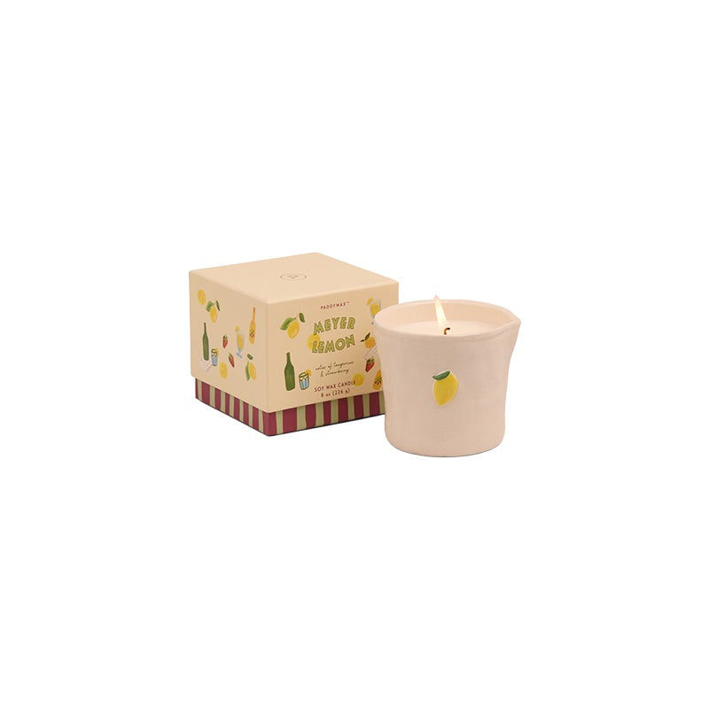 Meyer Lemon Ceramic Candle