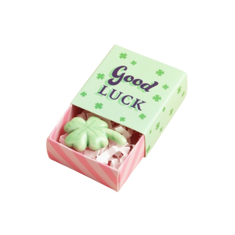 Tiny Matchbox Ceramic Token - Clover