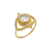 Allora Rose Quartz Eye Ring