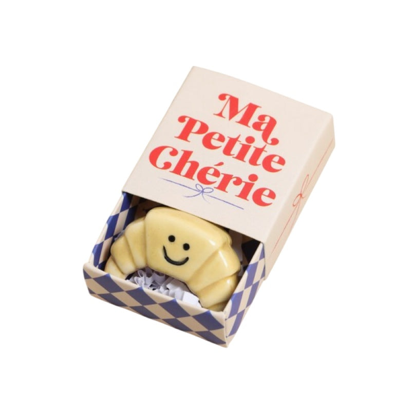 Tiny Matchbox Ceramic Token - Croissant
