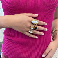 Amara Floating Pearl Ring
