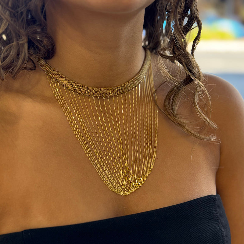 Milena Zu Multi Strand Chain Necklace