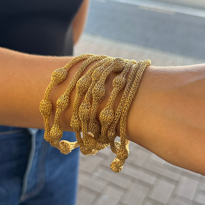 Milena Zu Gold Long Beaded Necklace