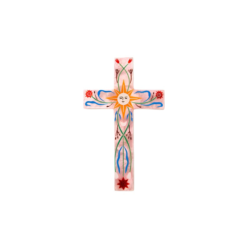 Fable Pink Sun Large Cross