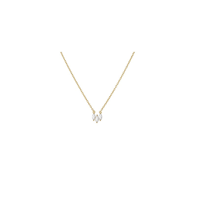 Trio Marquise Necklace