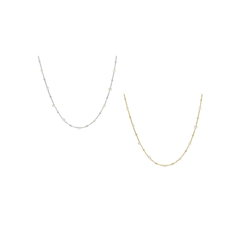 Multi Pearl Beaded Necklace