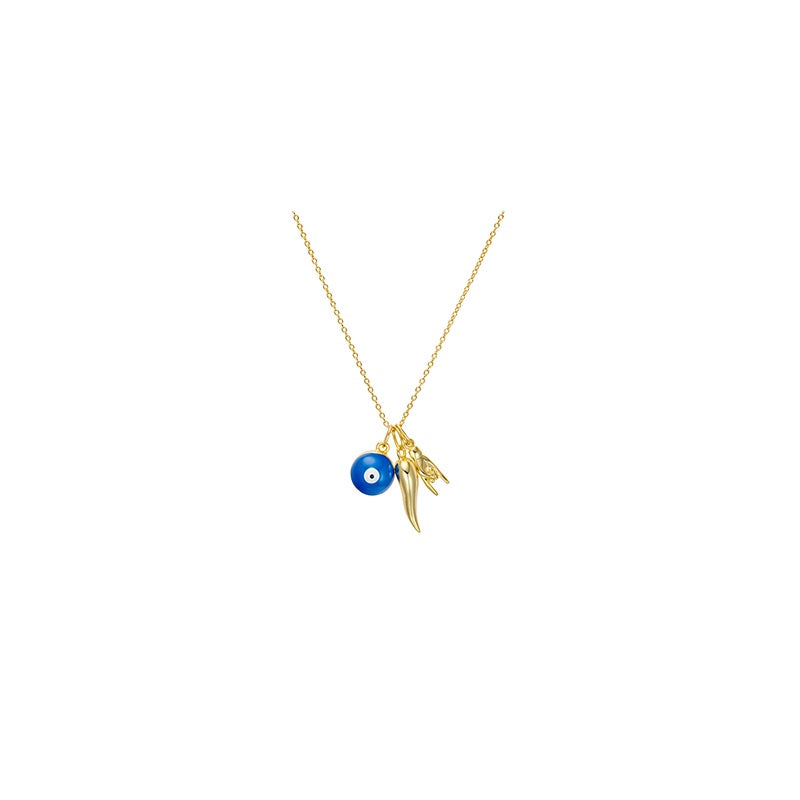 Eye Chilli  and Corni  Necklace