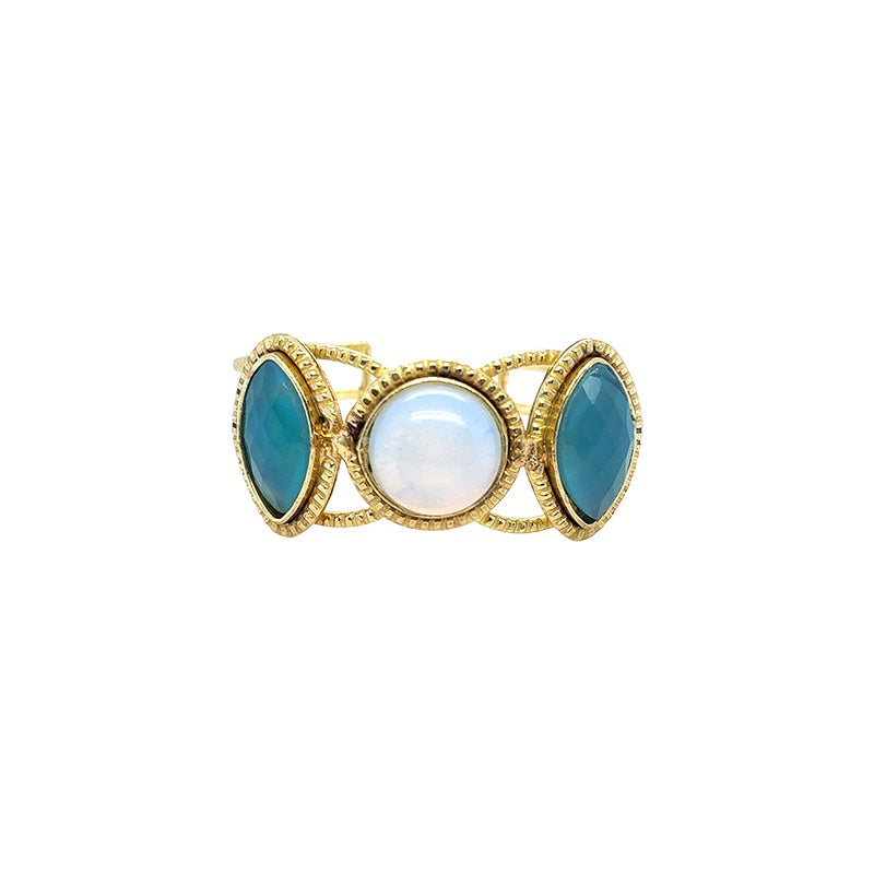 Amara Braided Opalite Stone Cuff