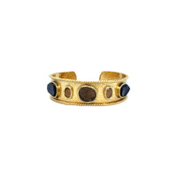 Amara Smokey Quartz and Cats Eye Cuff
