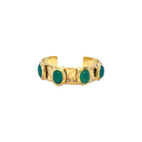 Amara Green Onyx Stone Cuff
