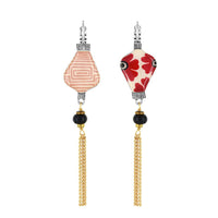 Etincelle  Red Daisy Lantern Earrings
