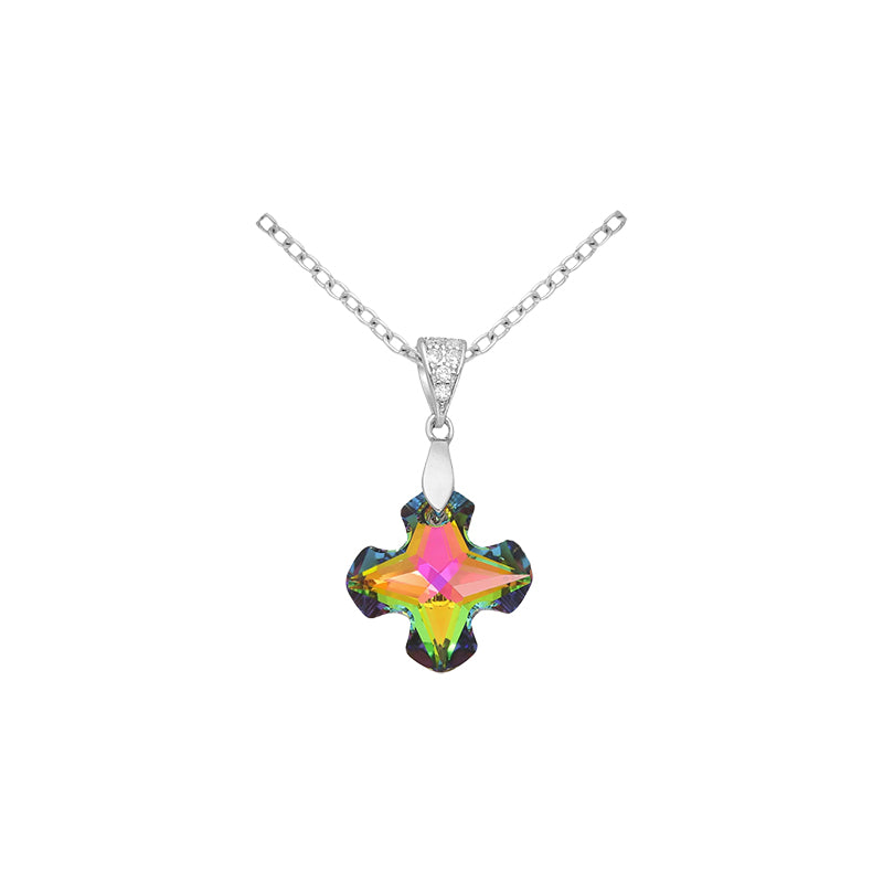 Mini Cross Gemstone Charm
