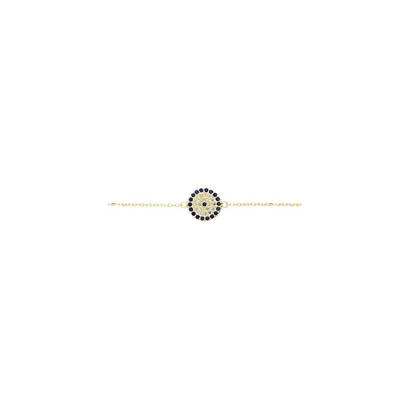 Round Evil Eye Crystal Bracelet