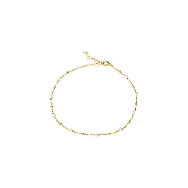 Pearl Fine Chain Bracelet