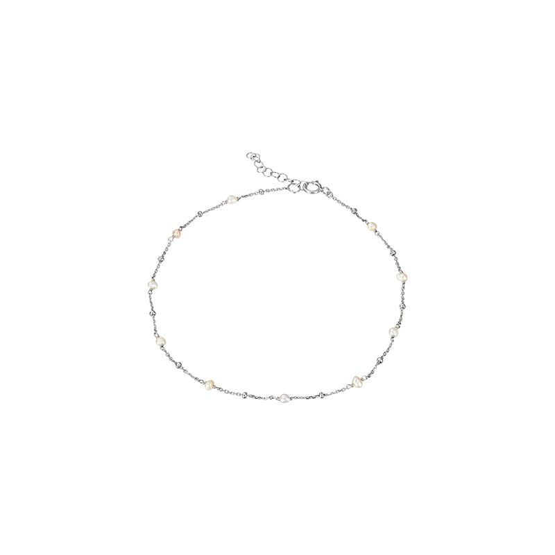Pearl Fine Chain Bracelet