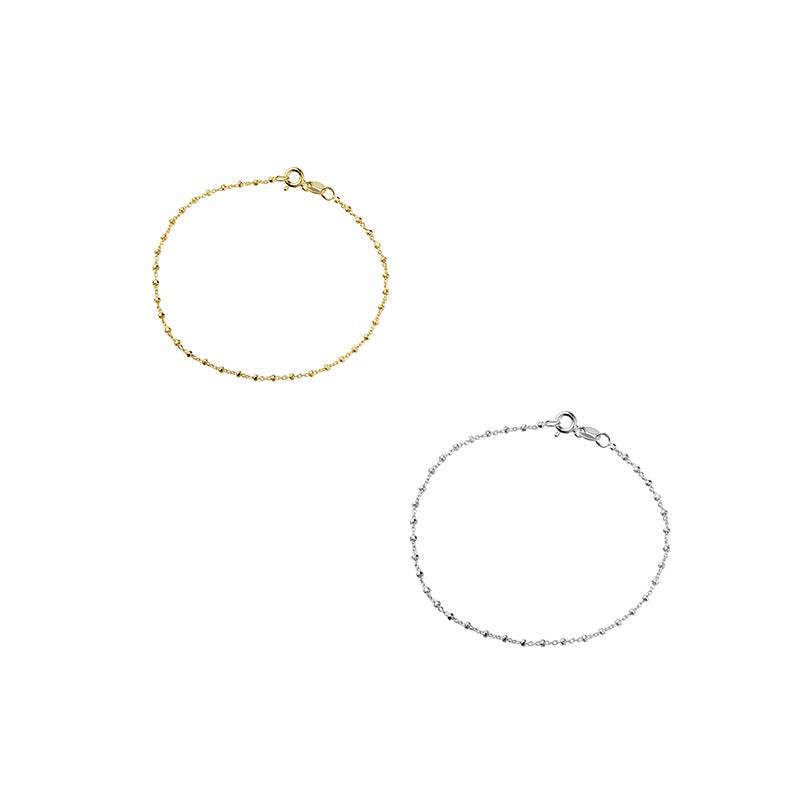 Fine Chain and Ball Bracelet