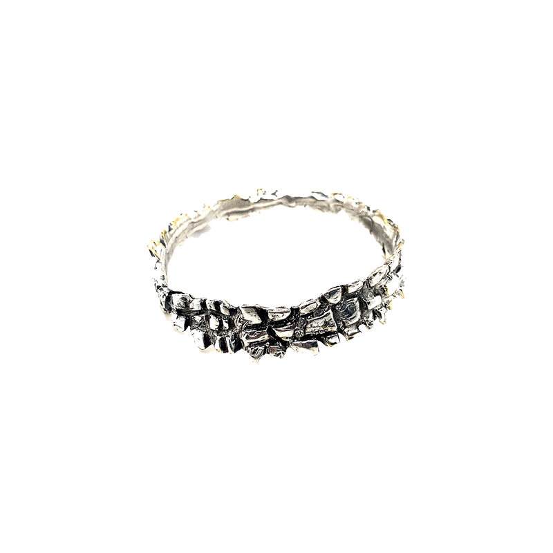 Elassaad Silver Croc Bracelet