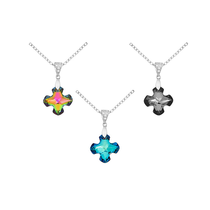 Mini Cross Gemstone Charm
