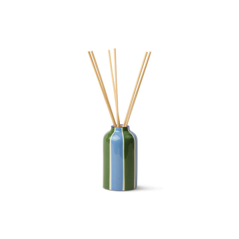 Blue and Green Striped Diffuser - Misted Lime
