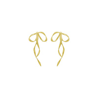 Large Draped Bow Earrings