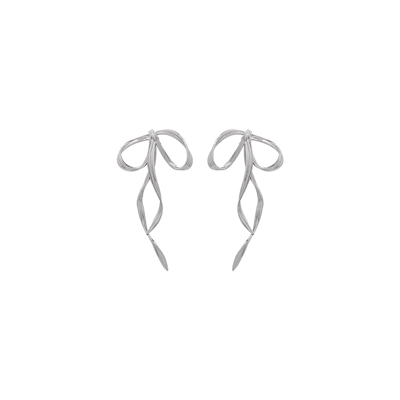 Large Draped Bow Earrings