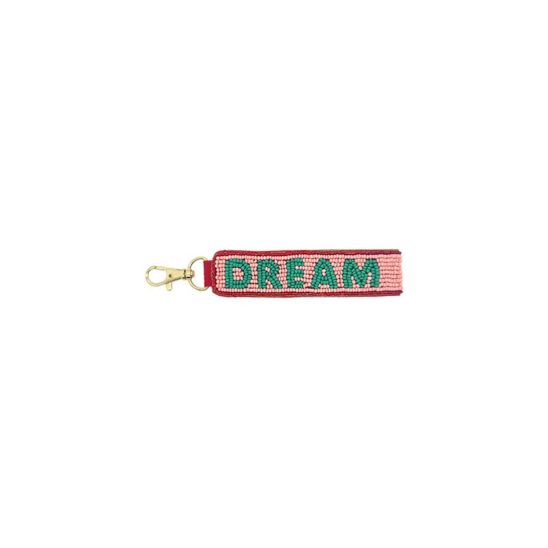 Red Dream Beaded Keychain